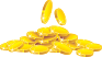 pile of golden coins